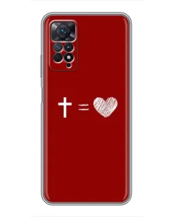 Чехол для Xiaomi Redmi Note 11 Pro с картинкой «Уравнение любви»