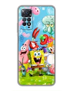 Чехол для Xiaomi Redmi Note 11 Pro с картинкой «Губка Боб и друзья» Чехол для Xiaomi Redmi Note 11 Pro с картинкой «Губка Боб и друзья»
