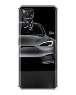 Чехол для Xiaomi Redmi Note 11 Pro с картинкой «Tesla Model S Look»