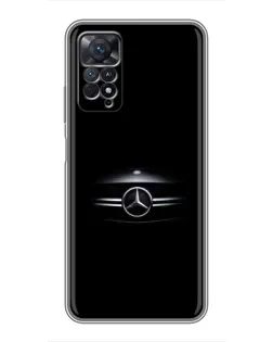 Чехол для Xiaomi Redmi Note 11 Pro с картинкой «Mercedes — абстрактные линии» Чехол для Xiaomi Redmi Note 11 Pro с картинкой «Mercedes — абстрактные линии»