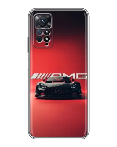 Чехол для Xiaomi Redmi Note 11 Pro с картинкой «Mercedes AMG — красная линия» Чехол для Xiaomi Redmi Note 11 Pro с картинкой «Mercedes AMG — красная линия»