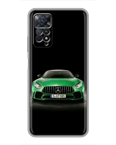 Чехол для Xiaomi Redmi Note 11 Pro с картинкой «Mercedes — неоновый лого» Чехол для Xiaomi Redmi Note 11 Pro с картинкой «Mercedes — неоновый лого»