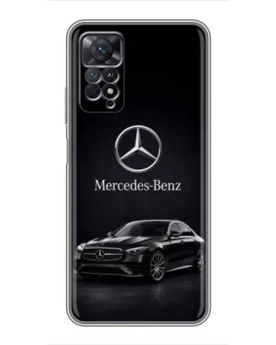 Чехол для Xiaomi Redmi Note 11 Pro с картинкой «Mercedes — решетка радиатора» Чехол для Xiaomi Redmi Note 11 Pro с картинкой «Mercedes — решетка радиатора»