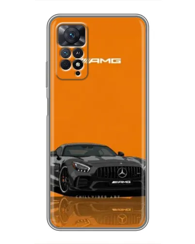 Чехол для Xiaomi Redmi Note 11 Pro с картинкой «Оранжевый Mercedes AMG» Чехол для Xiaomi Redmi Note 11 Pro с картинкой «Оранжевый Mercedes AMG»
