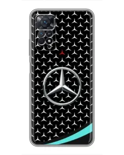 Чехол для Xiaomi Redmi Note 11 Pro с картинкой «Mercedes — бирюзовый акцент»