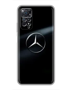 Чехол для Xiaomi Redmi Note 11 Pro с картинкой «Mercedes на металле» Чехол для Xiaomi Redmi Note 11 Pro с картинкой «Mercedes на металле»