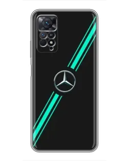 Чехол для Xiaomi Redmi Note 11 Pro с картинкой «Спортивные линии Mercedes» Чехол для Xiaomi Redmi Note 11 Pro с картинкой «Спортивные линии Mercedes»