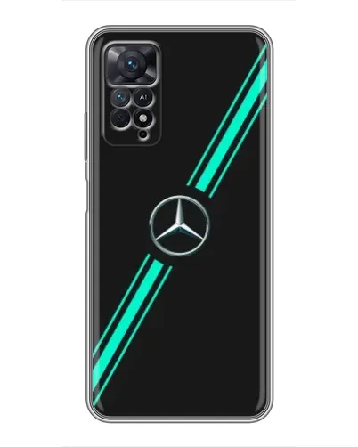 Чехол для Xiaomi Redmi Note 11 Pro с картинкой «Спортивные линии Mercedes» Чехол для Xiaomi Redmi Note 11 Pro с картинкой «Спортивные линии Mercedes»