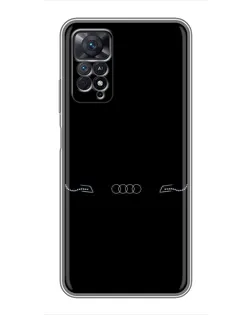 Чехол для Xiaomi Redmi Note 11 Pro с картинкой «Audi — световой подпись» Чехол для Xiaomi Redmi Note 11 Pro с картинкой «Audi — световой подпись»