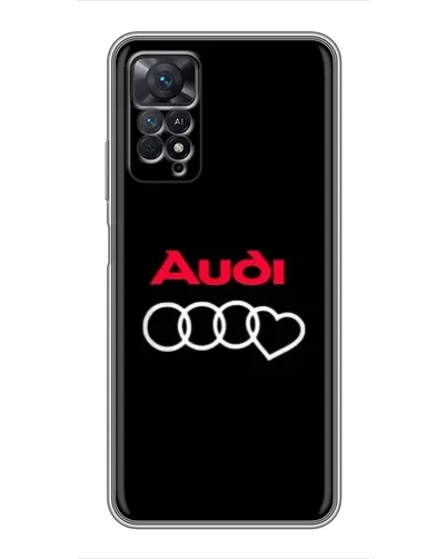 Чехол для Xiaomi Redmi Note 11 Pro с картинкой «Логотип Audi Heart» Чехол для Xiaomi Redmi Note 11 Pro с картинкой «Логотип Audi Heart»