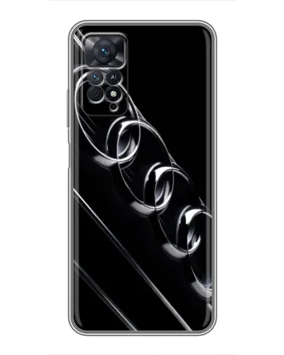 Чехол для Xiaomi Redmi Note 11 Pro с картинкой «Audi — абстрактные кольца» Чехол для Xiaomi Redmi Note 11 Pro с картинкой «Audi — абстрактные кольца»