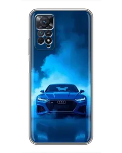 Чехол для Xiaomi Redmi Note 11 Pro с картинкой «Audi — голубая энергия»