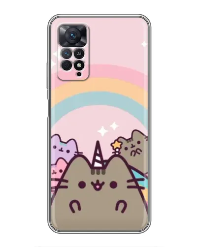 Чехол для Xiaomi Redmi Note 11 Pro с картинкой «Единорог Pusheen» Чехол для Xiaomi Redmi Note 11 Pro с картинкой «Единорог Pusheen»