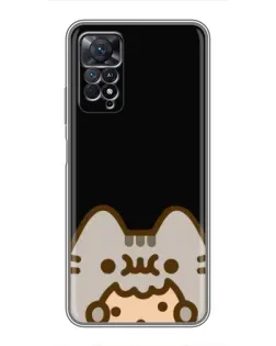 Чехол для Xiaomi Redmi Note 11 Pro с картинкой «Пушин на черном»