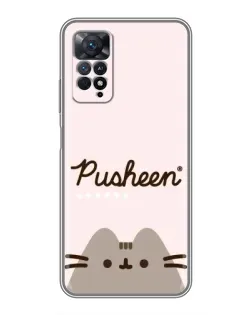 Чехол для Xiaomi Redmi Note 11 Pro с картинкой «Pusheen логотип»