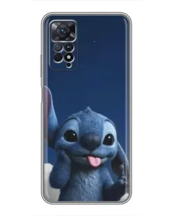 Чехол для Xiaomi Redmi Note 11 Pro с картинкой «Стич в облаках»