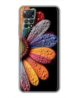 Чехол для Xiaomi Redmi Note 11 Pro с картинкой «Радужный цветок»