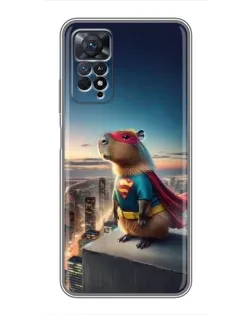 Чехол для Xiaomi Redmi Note 11 Pro с картинкой «Капи-мен супергерой»