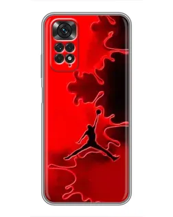 Чехол для Xiaomi Redmi Note 11 / 11s с картинкой «Jordan Red Smoke» Чехол для Xiaomi Redmi Note 11 / 11s с картинкой «Jordan Red Smoke»