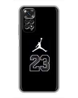 Чехол для Xiaomi Redmi Note 11 / 11s с картинкой «Jordan Flight 23» Чехол для Xiaomi Redmi Note 11 / 11s с картинкой «Jordan Flight 23»
