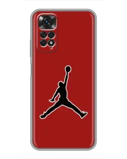 Чехол для Xiaomi Redmi Note 11 / 11s с картинкой «Jordan Red Back» Чехол для Xiaomi Redmi Note 11 / 11s с картинкой «Jordan Red Back»