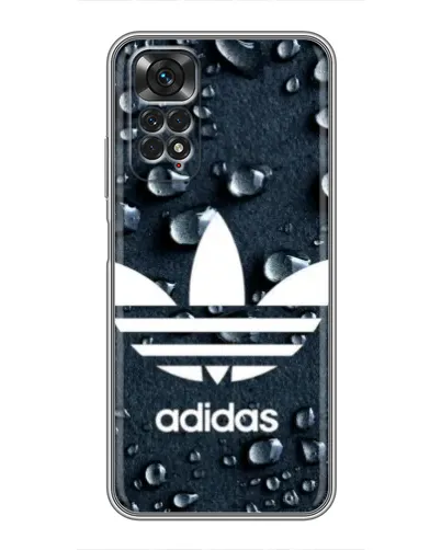 Чехол для Xiaomi Redmi Note 11 / 11s с картинкой «Adidas Trefoil Blue»