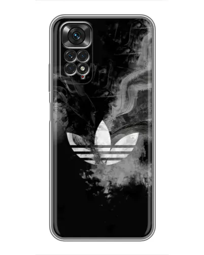 Чехол для Xiaomi Redmi Note 11 / 11s с картинкой «Абстрактный дым Adidas»