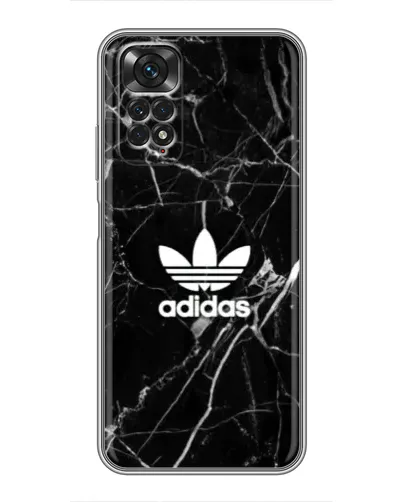 Чехол для Xiaomi Redmi Note 11 / 11s с картинкой «Белый мрамор Adidas»