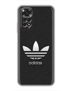 Чехол для Xiaomi Redmi Note 11 / 11s с картинкой «Adidas Карбоновая текстура»