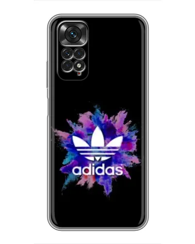 Чехол для Xiaomi Redmi Note 11 / 11s с картинкой «Взрыв красок Adidas»