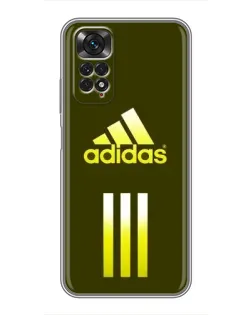 Чехол для Xiaomi Redmi Note 11 / 11s с картинкой «Оливковый градиент Adidas»