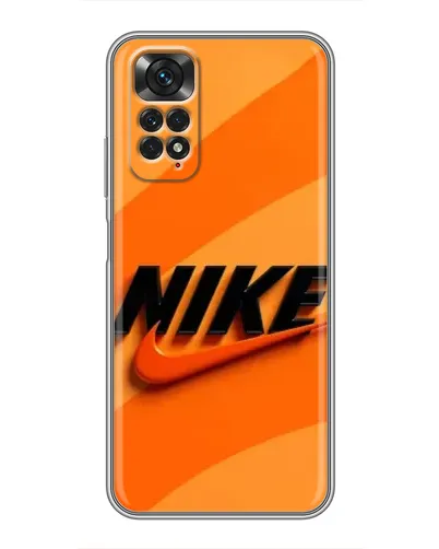 Чехол для Xiaomi Redmi Note 11 / 11s с картинкой «Оранжевый драйв Nike»
