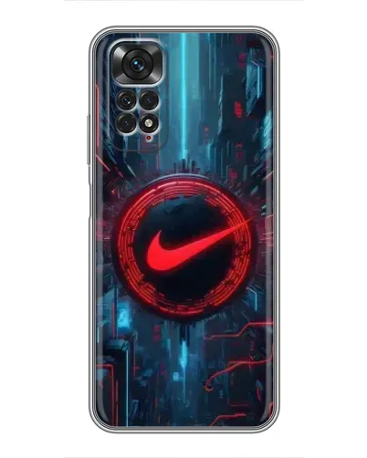 Чехол для Xiaomi Redmi Note 11 / 11s с картинкой «Техногенный стиль Nike»