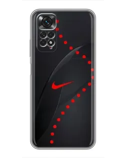 Чехол для Xiaomi Redmi Note 11 / 11s с картинкой «Абстрактный дизайн Nike» Чехол для Xiaomi Redmi Note 11 / 11s с картинкой «Абстрактный дизайн Nike»