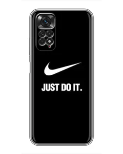 Чехол для Xiaomi Redmi Note 11 / 11s с картинкой «Классический принт Nike» Чехол для Xiaomi Redmi Note 11 / 11s с картинкой «Классический принт Nike»