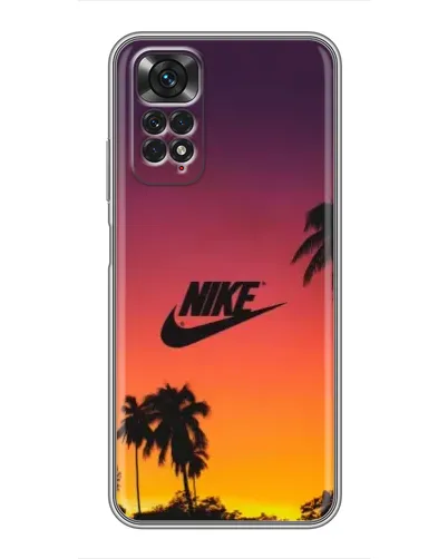 Чехол для Xiaomi Redmi Note 11 / 11s с картинкой «Nike на закате солнца»