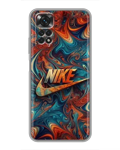 Чехол для Xiaomi Redmi Note 11 / 11s с картинкой «Nike в абстракции»