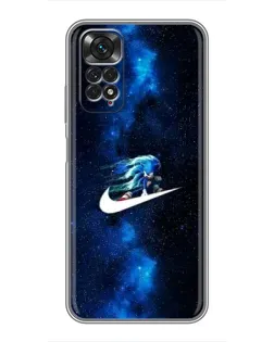 Чехол для Xiaomi Redmi Note 11 / 11s с картинкой «Звездный путь Nike» Чехол для Xiaomi Redmi Note 11 / 11s с картинкой «Звездный путь Nike»
