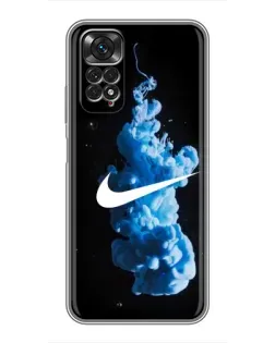 Чехол для Xiaomi Redmi Note 11 / 11s с картинкой «Nike и синий дым» Чехол для Xiaomi Redmi Note 11 / 11s с картинкой «Nike и синий дым»