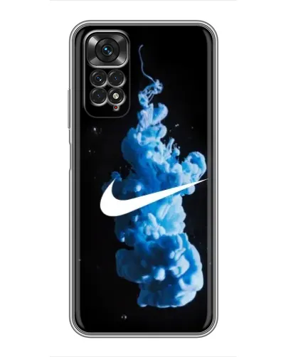 Чехол для Xiaomi Redmi Note 11 / 11s с картинкой «Nike и синий дым»