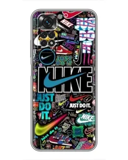 Чехол для Xiaomi Redmi Note 11 / 11s с картинкой «Яркий коллаж Nike» Чехол для Xiaomi Redmi Note 11 / 11s с картинкой «Яркий коллаж Nike»