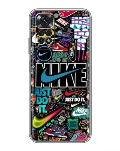 Чехол для Xiaomi Redmi Note 11 / 11s с картинкой «Яркий коллаж Nike» Чехол для Xiaomi Redmi Note 11 / 11s с картинкой «Яркий коллаж Nike»