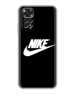 Чехол для Xiaomi Redmi Note 11 / 11s с картинкой «Мазки краски Nike» Чехол для Xiaomi Redmi Note 11 / 11s с картинкой «Мазки краски Nike»