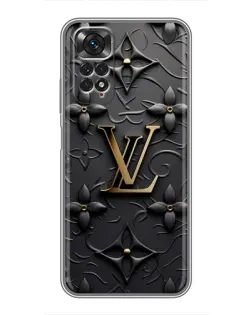 Чехол для Xiaomi Redmi Note 11 / 11s с картинкой «Кожаная текстура LV»