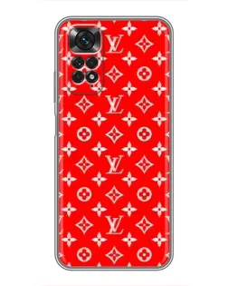 Чехол для Xiaomi Redmi Note 11 / 11s с картинкой «Яркий паттерн LV»