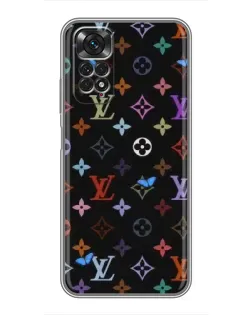 Чехол для Xiaomi Redmi Note 11 / 11s с картинкой «Цветная монограмма LV»
