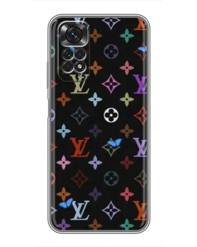 Чехол для Xiaomi Redmi Note 11 / 11s с картинкой «Цветная монограмма LV» Чехол для Xiaomi Redmi Note 11 / 11s с картинкой «Цветная монограмма LV»