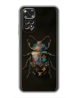 Чехол для Xiaomi Redmi Note 11 / 11s с картинкой «LV — мраморный принт»