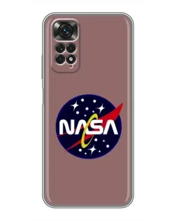Чехол для Xiaomi Redmi Note 11 / 11s с картинкой «NASA — ретро космос» Чехол для Xiaomi Redmi Note 11 / 11s с картинкой «NASA — ретро космос»