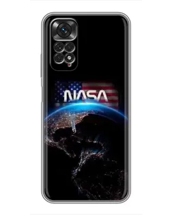 Чехол для Xiaomi Redmi Note 11 / 11s с картинкой «Земля из космоса NASA» Чехол для Xiaomi Redmi Note 11 / 11s с картинкой «Земля из космоса NASA»